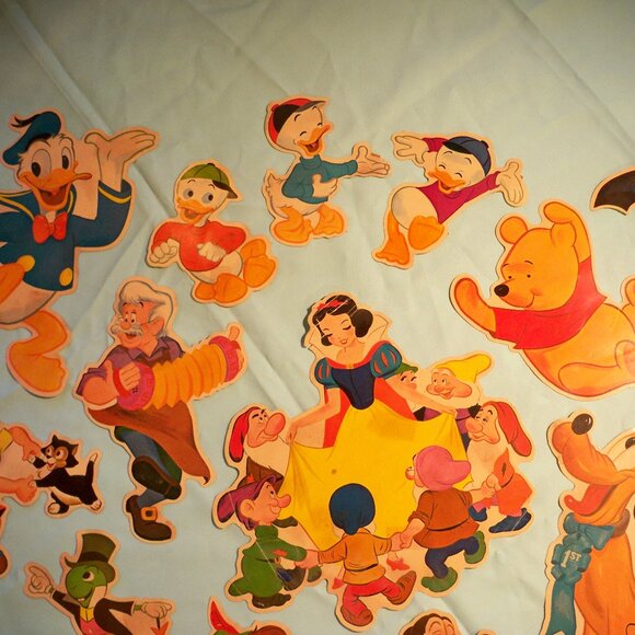 Rare *Vintage 24 Walt Disney Characters, 16 Large Wall Decoration - Picture 4 of 16